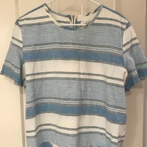 Lou & Grey Linen T-shirt blouse gorgeous print